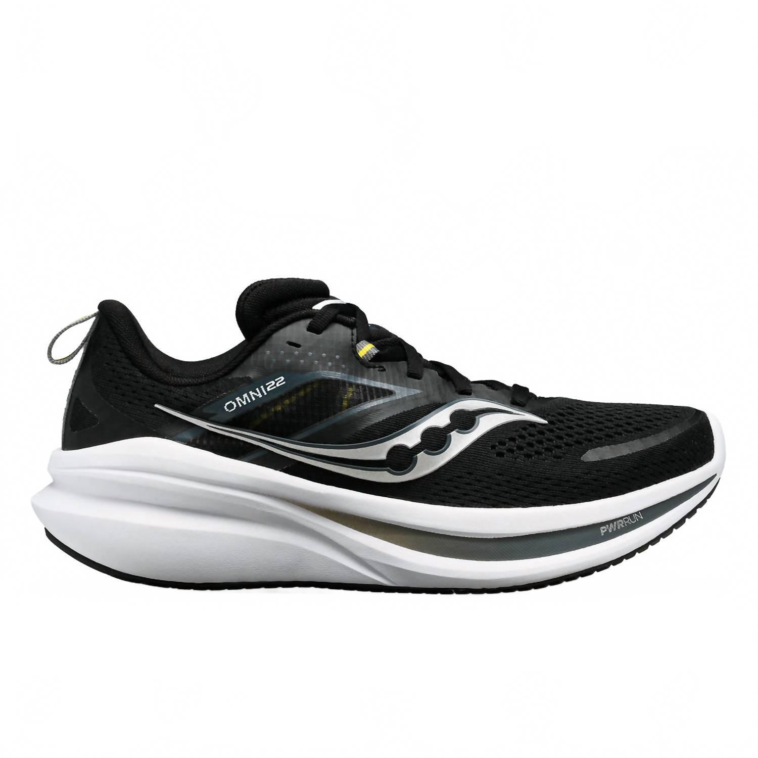 New Saucony Women's Omni 22 Running Shoes In Black/White